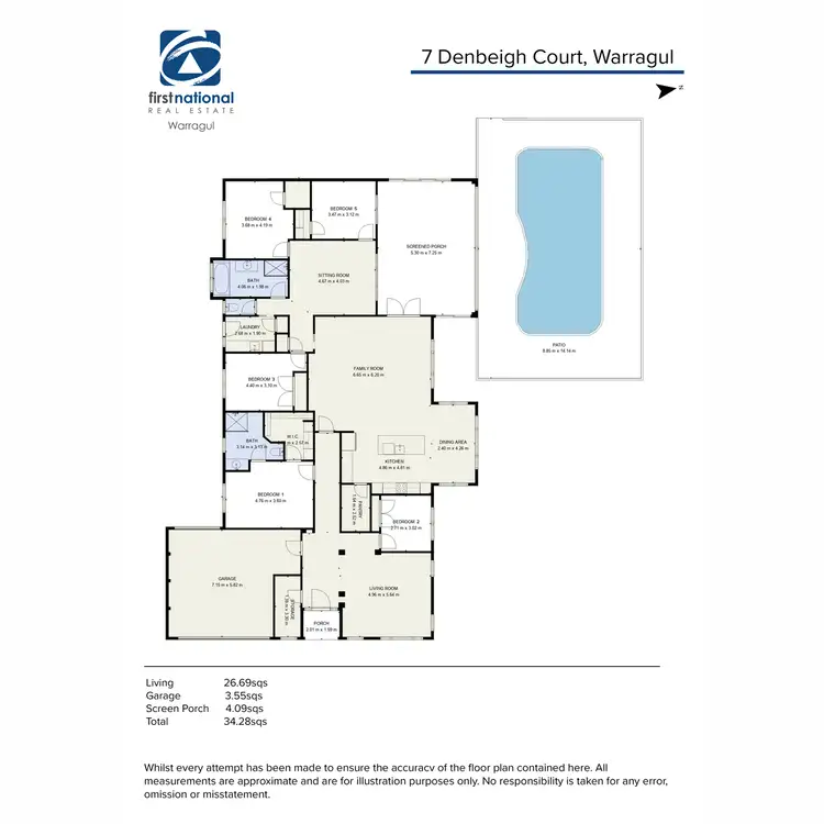 Floorplan of Homely house listing, 7 Denbeigh Court, Warragul VIC 3820