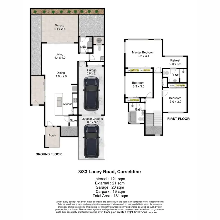 Floorplan of Homely townhouse listing, 3/33 Lacey Road, Carseldine QLD 4034