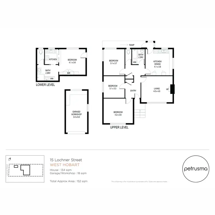 Floorplan of Homely house listing, 15 Lochner Street, West Hobart TAS 7000