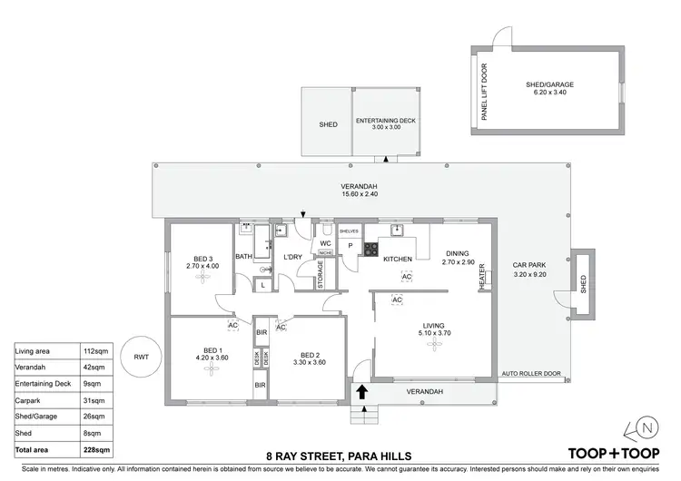 Floorplan of Homely house listing, 8 Ray Street, Para Hills SA 5096