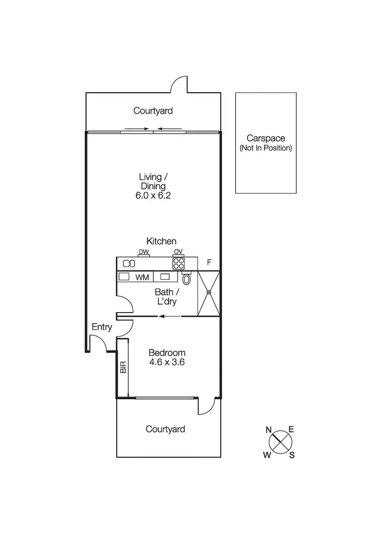 Floorplan of Homely apartment listing, 2/96 Bay Street, Port Melbourne VIC 3207