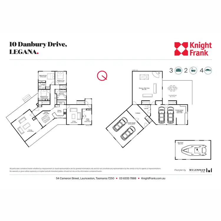 Floorplan of Homely house listing, 10 Danbury Drive, Legana TAS 7277