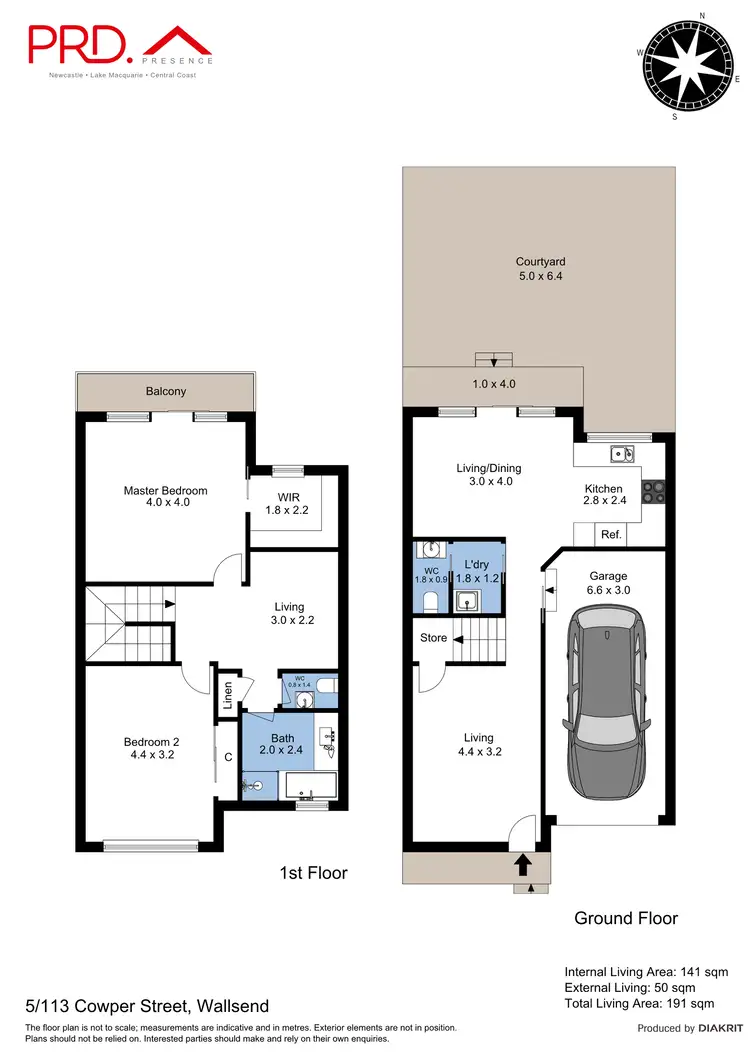 Floorplan of Homely townhouse listing, 5/113 Cowper Street, Wallsend NSW 2287