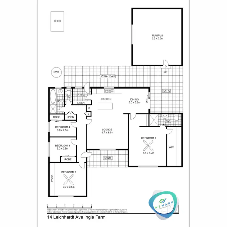 Floorplan of Homely house listing, 14 Leichardt Avenue, Ingle Farm SA 5098