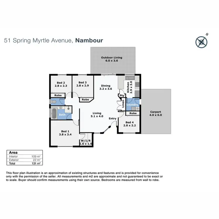 Floorplan of Homely house listing, 51 Spring Myrtle Avenue, Nambour QLD 4560