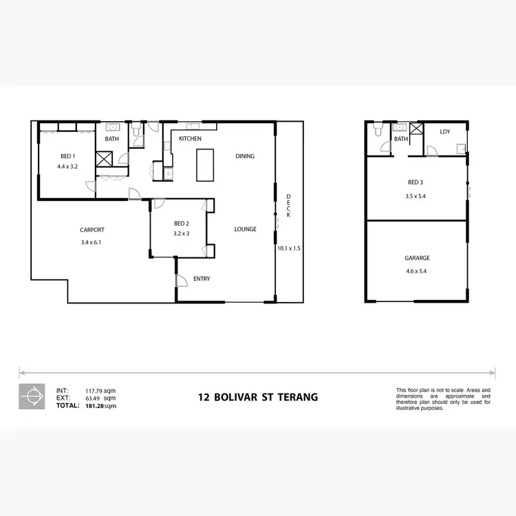 Floorplan of Homely house listing, 12 Bolivar Street, Terang VIC 3264