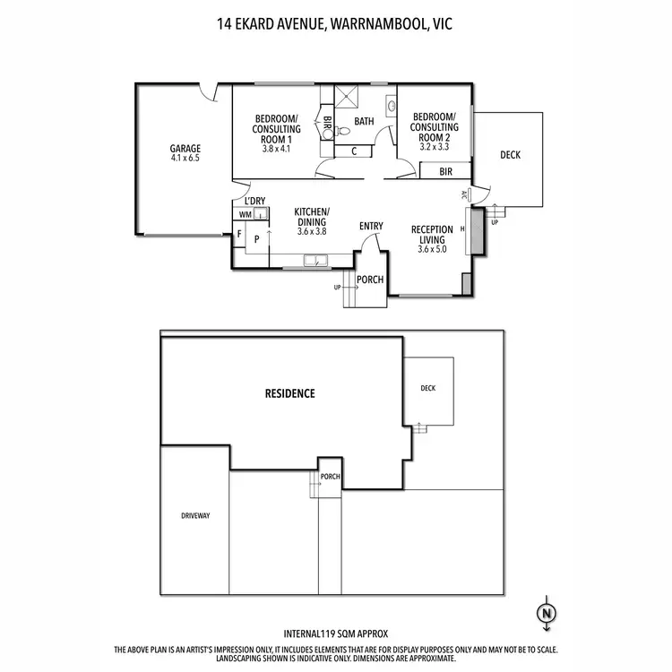 Floorplan of Homely house listing, 14 Ekard Avenue, Warrnambool VIC 3280