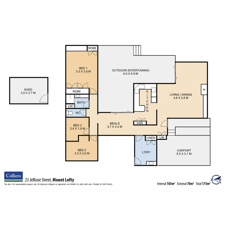Floorplan of Homely house listing, 23 Jellicoe Street, Mount Lofty QLD 4350