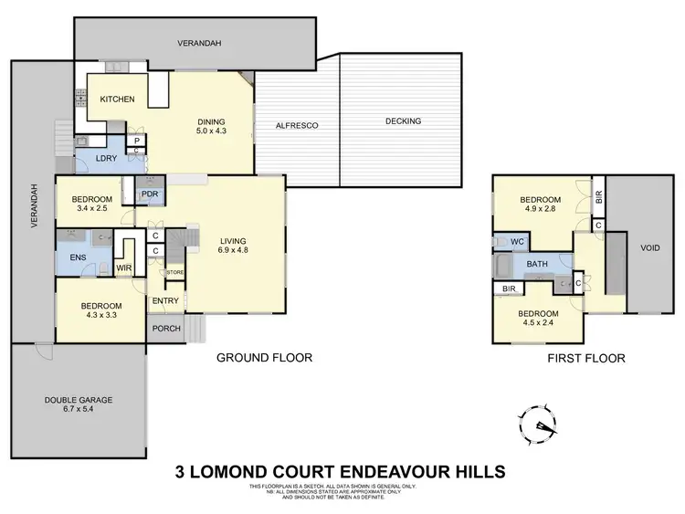 Floorplan of Homely house listing, 3 Lomond Court, Endeavour Hills VIC 3802