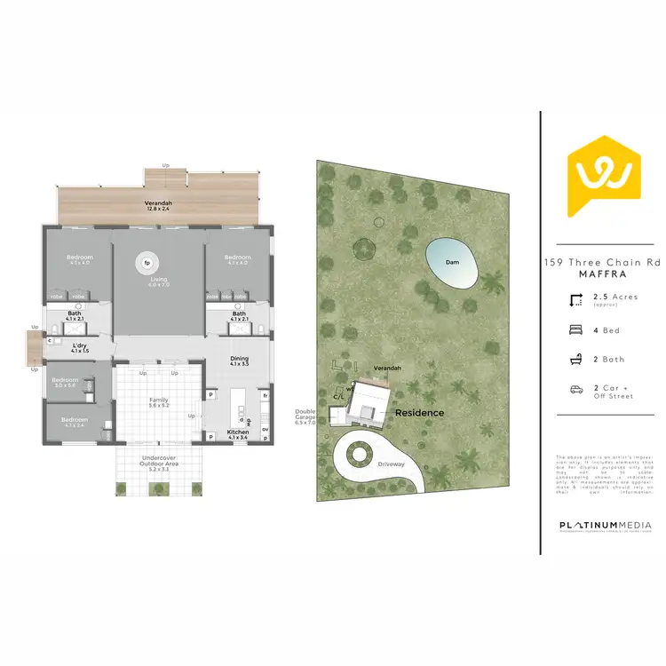 Floorplan of Homely house listing, 159 Three Chain Road, Maffra VIC 3860