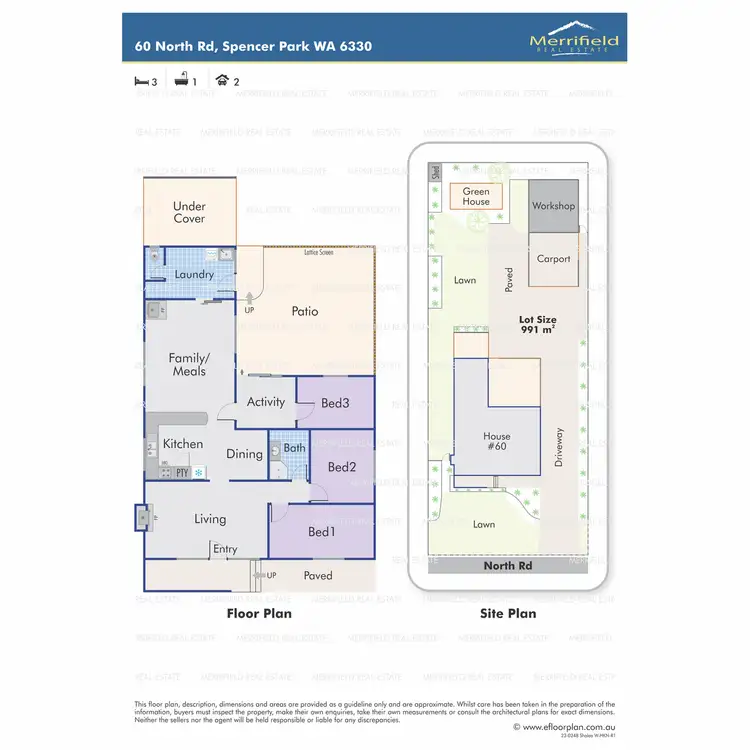 Floorplan of Homely house listing, 60 North Road, Spencer Park WA 6330