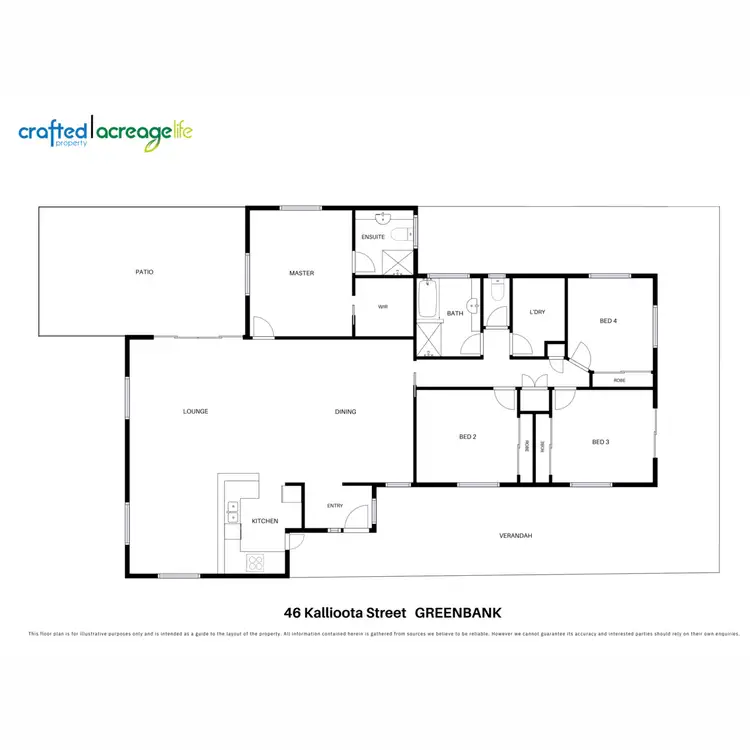 Floorplan of Homely house listing, 46 Kallioota Street, Greenbank QLD 4124