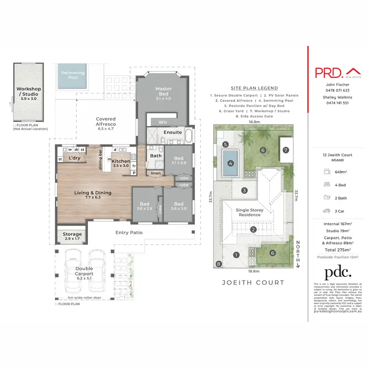 Floorplan of Homely house listing, 12 Joeith Court, Miami QLD 4220