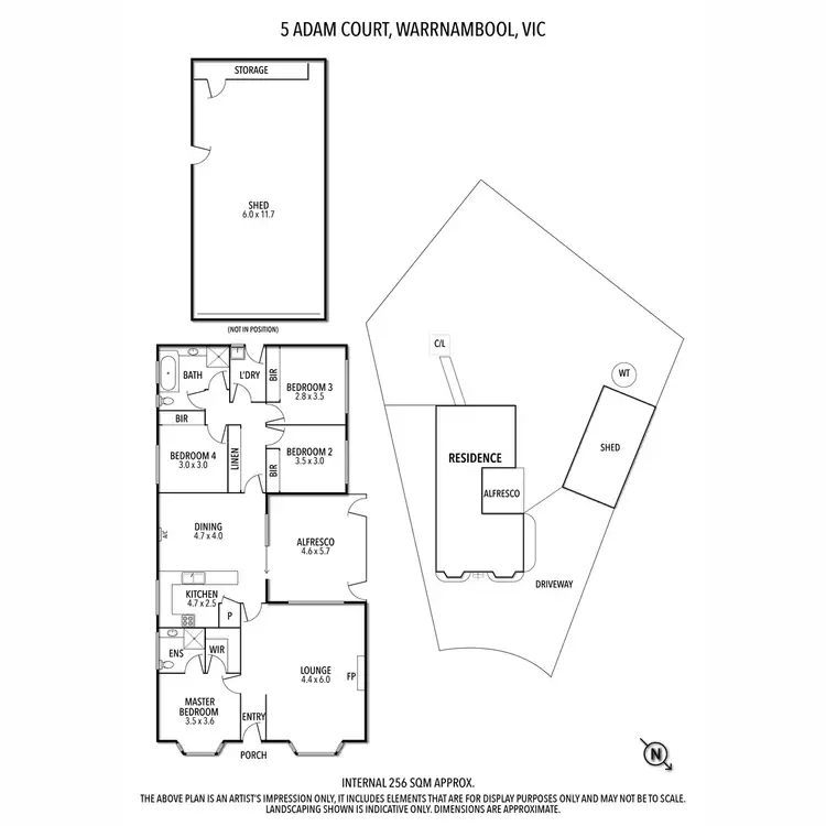Floorplan of Homely house listing, 5 Adam Court, Warrnambool VIC 3280