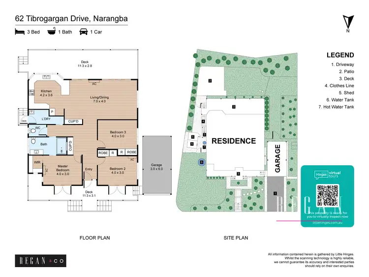 Floorplan of Homely house listing, 62 Tibrogargan Drive, Narangba QLD 4504
