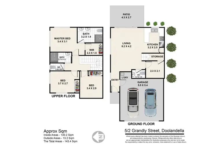 Floorplan of Homely townhouse listing, 5/2 Grandly Street, Doolandella QLD 4077