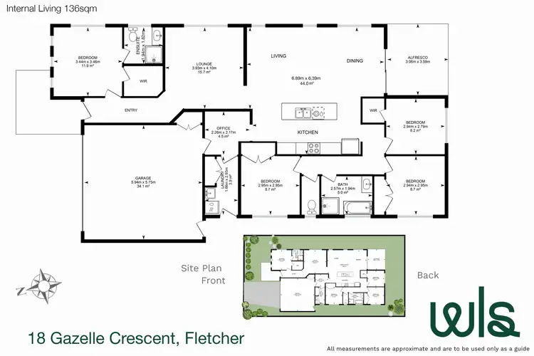 Floorplan of Homely house listing, 18 Gazelle Crescent, Fletcher NSW 2287
