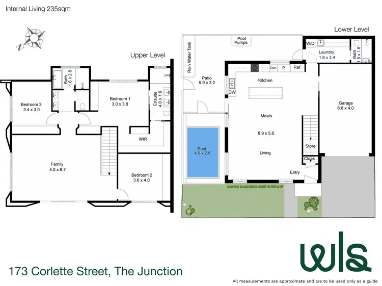 Floorplan of Homely semi-detached listing, 173 Corlette Street, The Junction NSW 2291