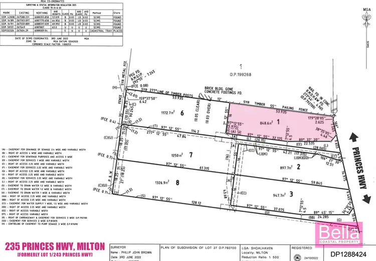 Floorplan of Homely land listing, 235 Princes Highway, Milton NSW 2538