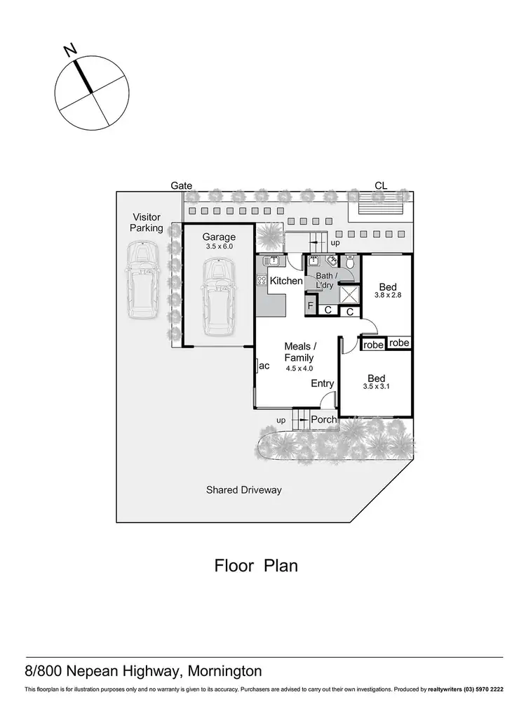 Floorplan of Homely unit listing, 8/800 Nepean Highway, Mornington VIC 3931