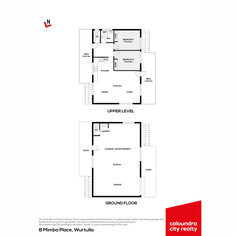 Floorplan of Homely house listing, 8 Mimba Place, Wurtulla QLD 4575