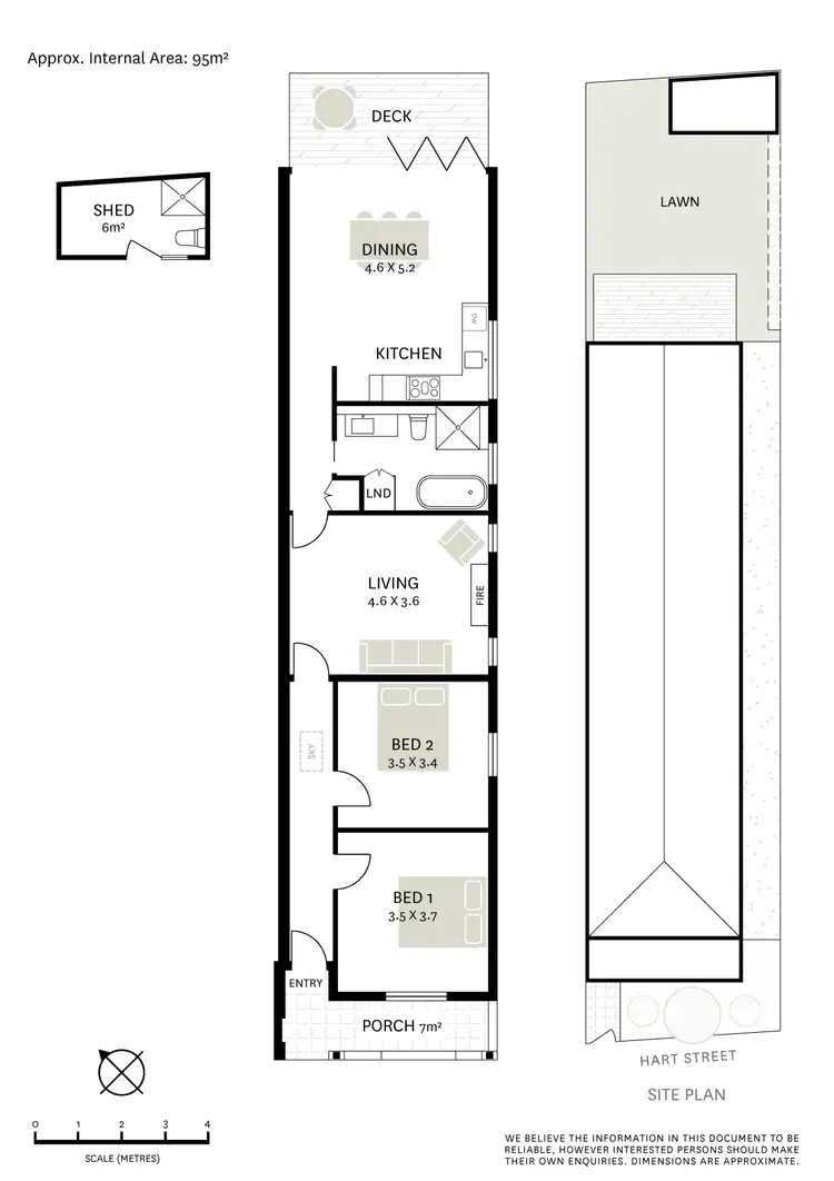 Floorplan of Homely house listing, 43 Hart Street, Tempe NSW 2044
