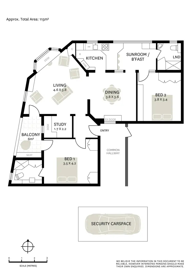Floorplan of Homely apartment listing, 11/2-4 St Neot Avenue, Potts Point NSW 2011