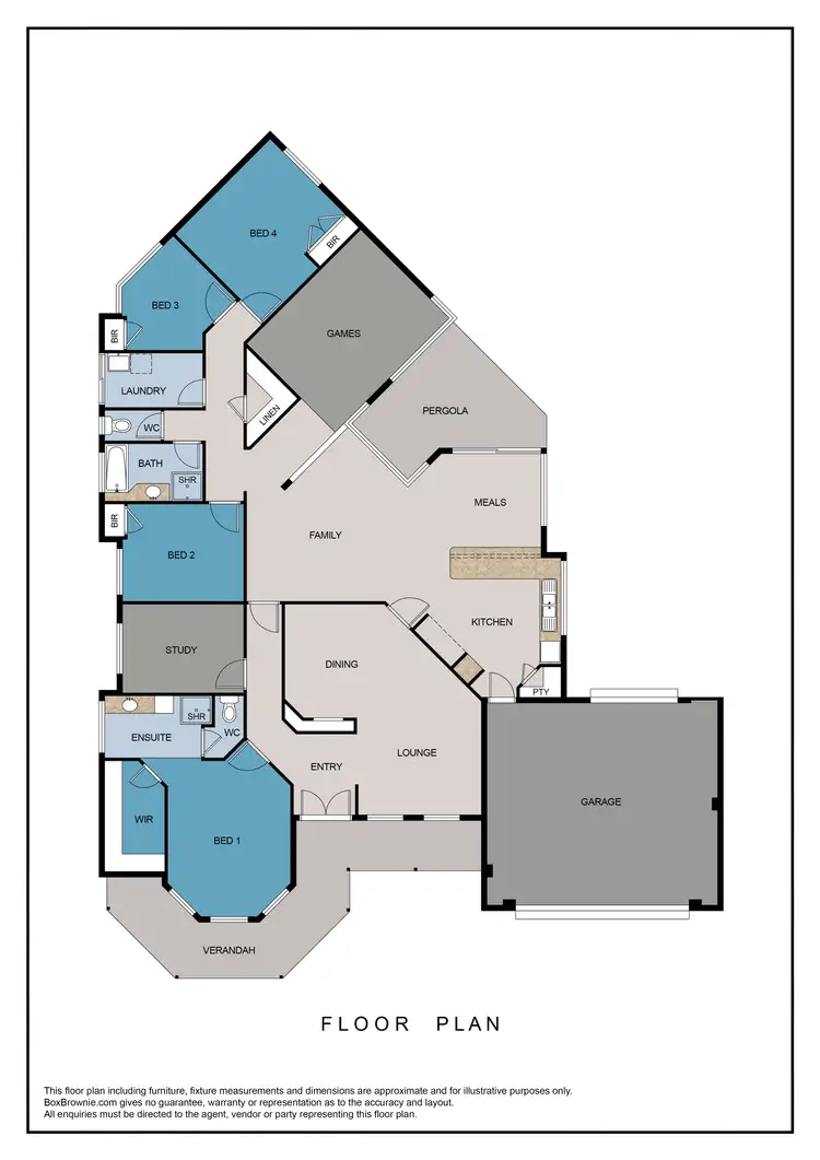 Floorplan of Homely house listing, 6 Woodbury Mews, Landsdale WA 6065