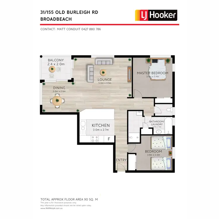 Floorplan of Homely apartment listing, 31/155 Old Burleigh Road, Broadbeach QLD 4218