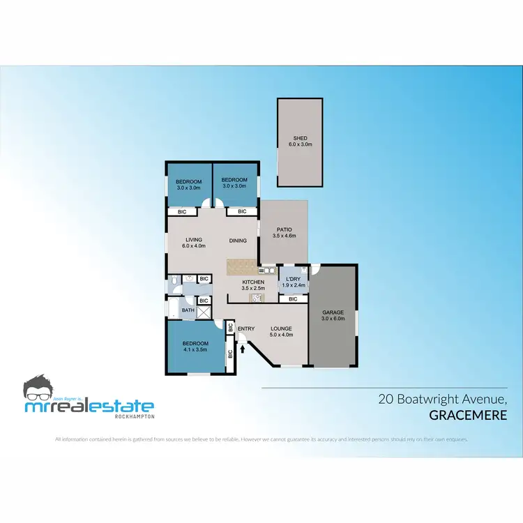 Floorplan of Homely house listing, 20 Boatwright Avenue, Gracemere QLD 4702