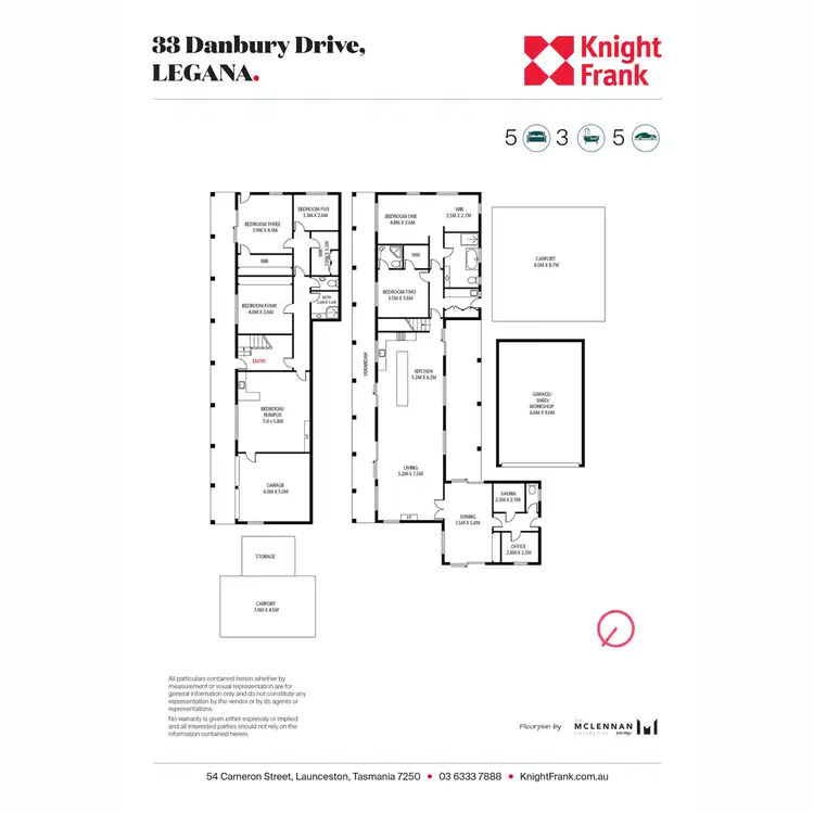 Floorplan of Homely house listing, 33 Danbury Drive, Legana TAS 7277
