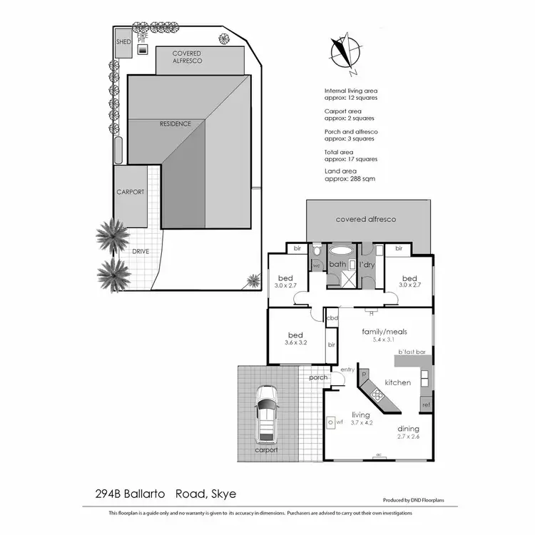 Floorplan of Homely house listing, 294B Ballarto Road, Skye VIC 3977