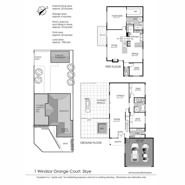 Floorplan of Homely house listing, 1 Windsor Grange Court, Skye VIC 3977