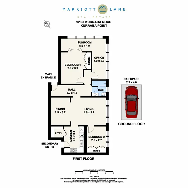 Floorplan of Homely apartment listing, 9/137 Kurraba Road, Kurraba Point NSW 2089