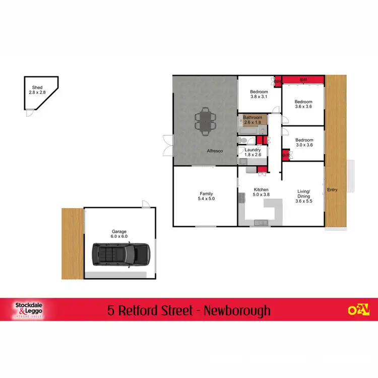 Floorplan of Homely house listing, 5 Retford Street, Newborough VIC 3825