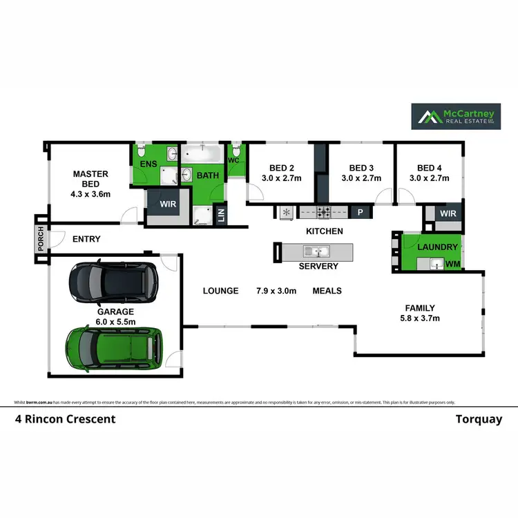 Floorplan of Homely house listing, 4 Rincon Crescent, Torquay VIC 3228