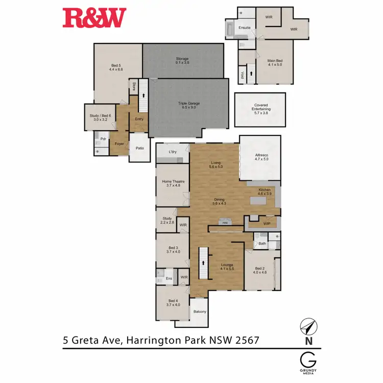 Floorplan of Homely house listing, 5 Greta Avenue, Harrington Park NSW 2567