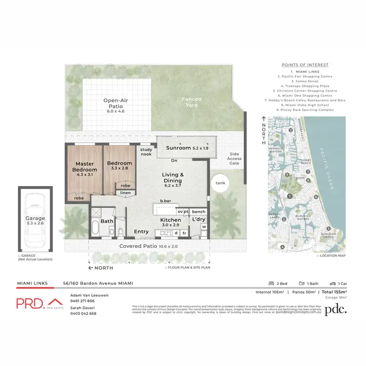 Floorplan of Homely villa listing, 56/160 Bardon Avenue, Miami QLD 4220