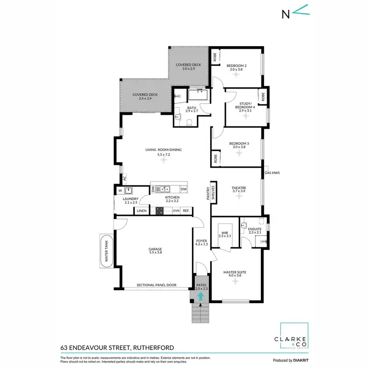 Floorplan of Homely house listing, 63 Endeavour Street, Rutherford NSW 2320