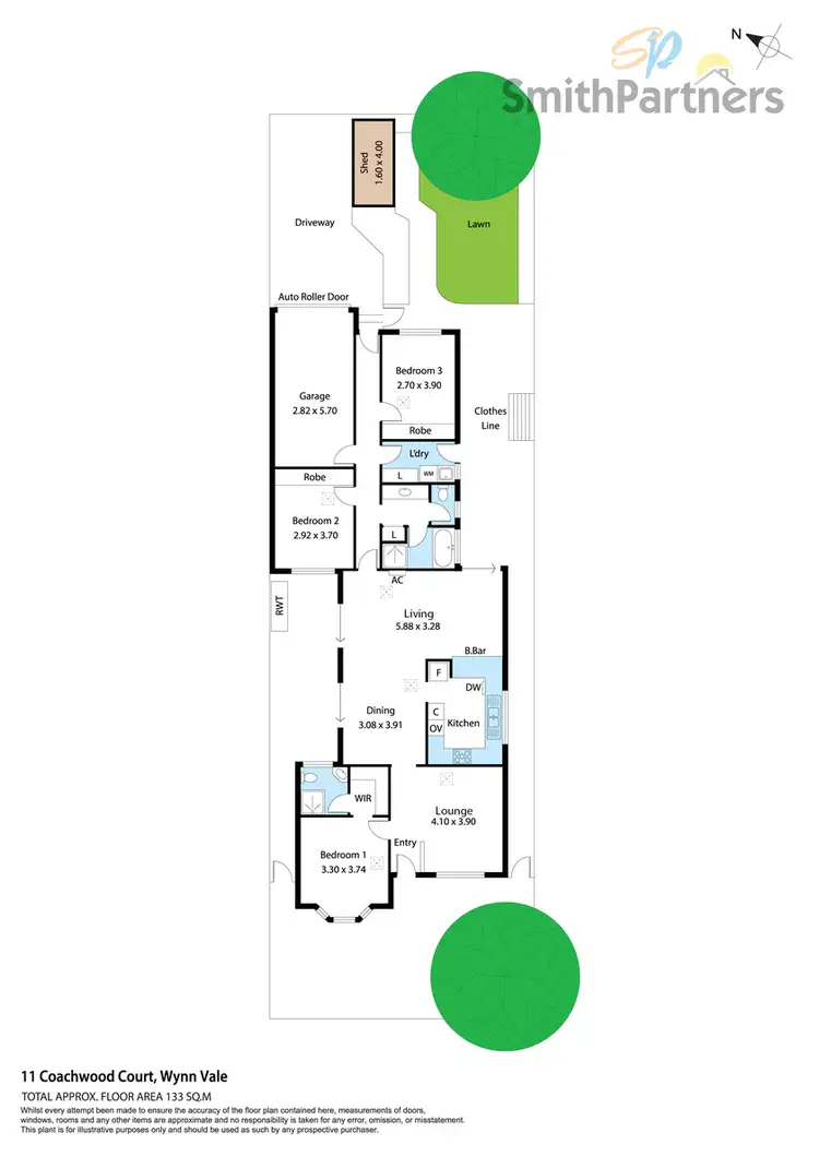 Floorplan of Homely house listing, 11 Coachwood Court, Wynn Vale SA 5127