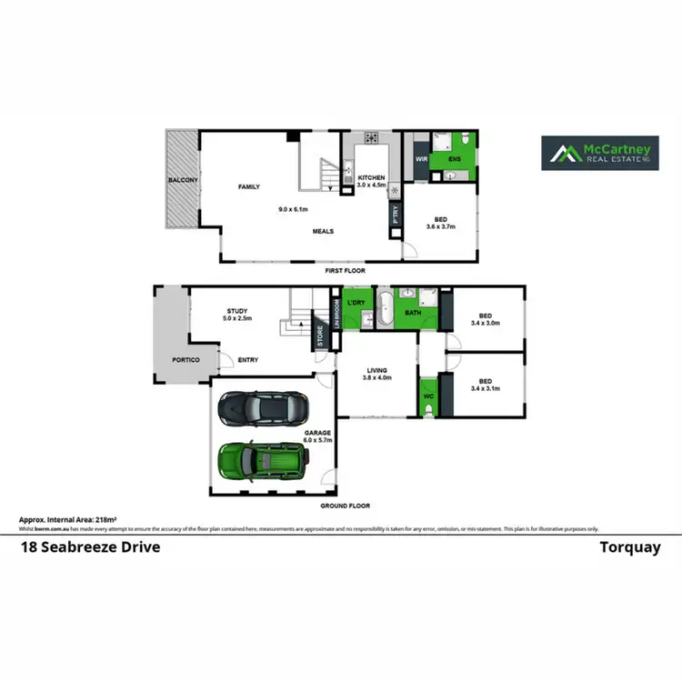 Floorplan of Homely house listing, 18 Seabreeze Drive, Torquay VIC 3228