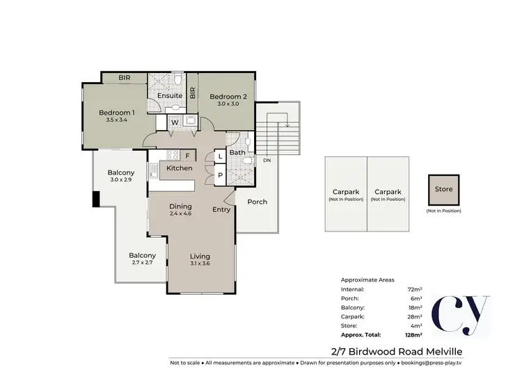 Floorplan of Homely apartment listing, 2/7 Birdwood Road, Melville WA 6156