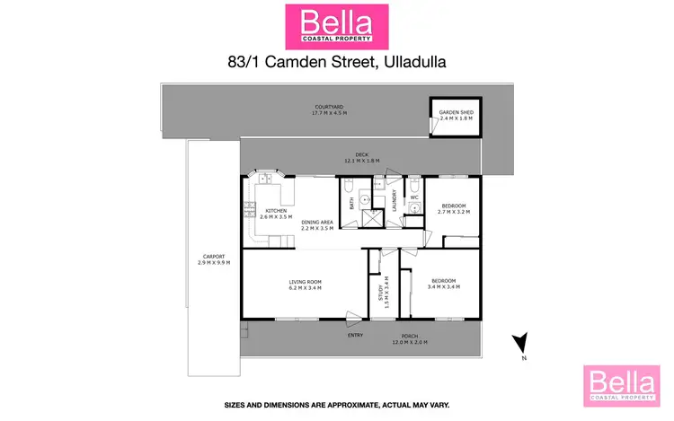 Floorplan of Homely house listing, 83/1 Camden Street, Ulladulla NSW 2539