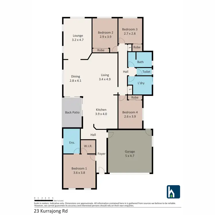 Floorplan of Homely house listing, 23 Kurrajong Road, Gunnedah NSW 2380