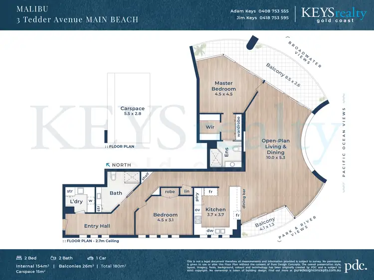 Floorplan of Homely apartment listing, 22/3 Tedder Avenue, Main Beach QLD 4217