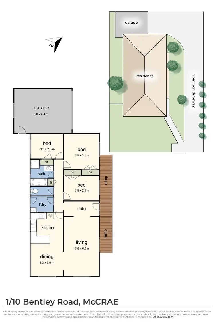 Floorplan of Homely house listing, 1/10 Bentley Road, Mccrae VIC 3938
