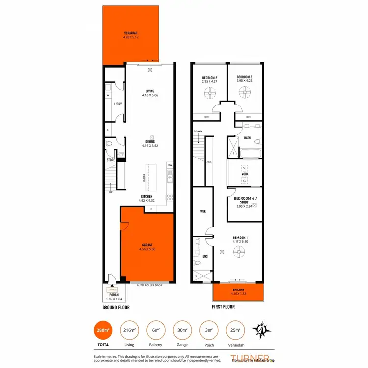 Floorplan of Homely townhouse listing, 37 Timms Street, Findon SA 5023