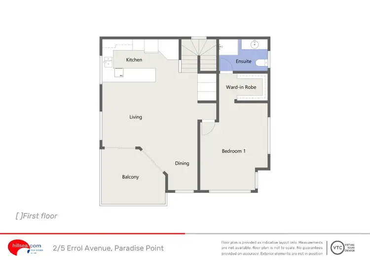 Floorplan of Homely house listing, 2/5 Errol Avenue, Paradise Point QLD 4216
