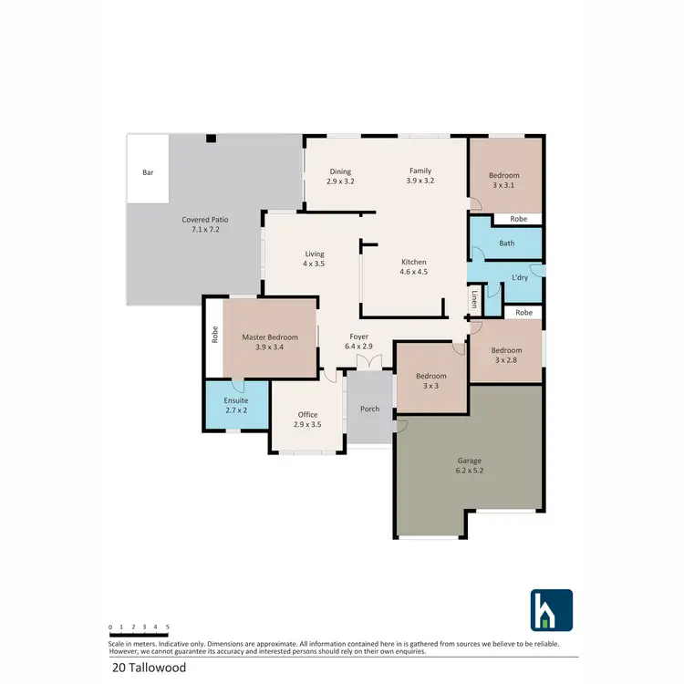 Floorplan of Homely house listing, 20 Tallowwood Drive, Gunnedah NSW 2380