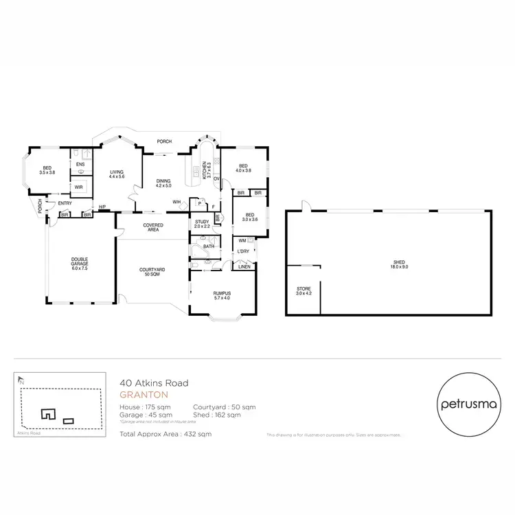 Floorplan of Homely house listing, 40 Atkins Road, Granton TAS 7030